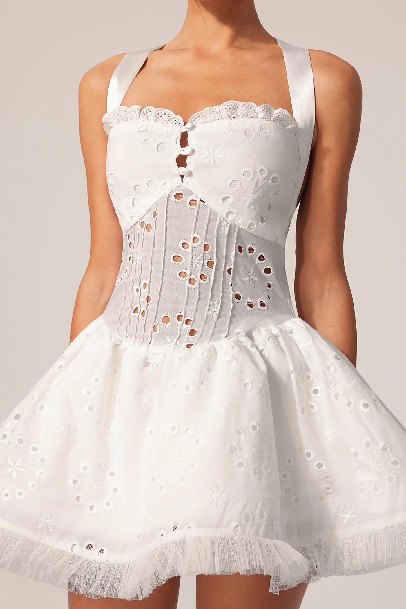 Montigo Hollow Out Mini Elbise