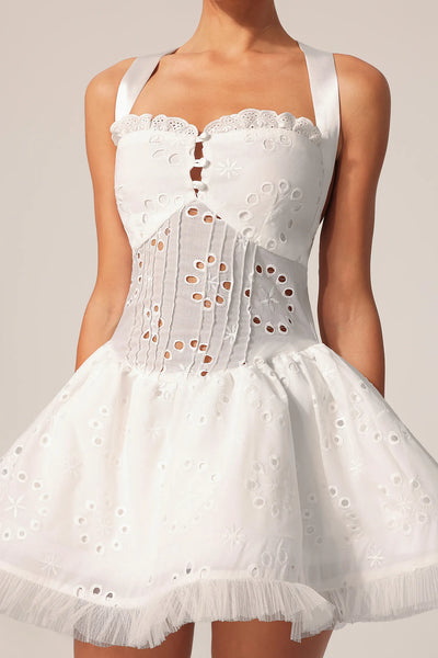 Montigo Hollow Out Mini Elbise