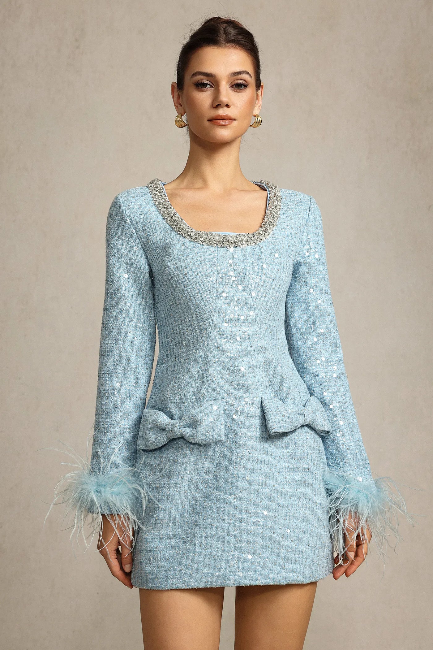 Reagan Fiyonk Elmas Mini Elbise