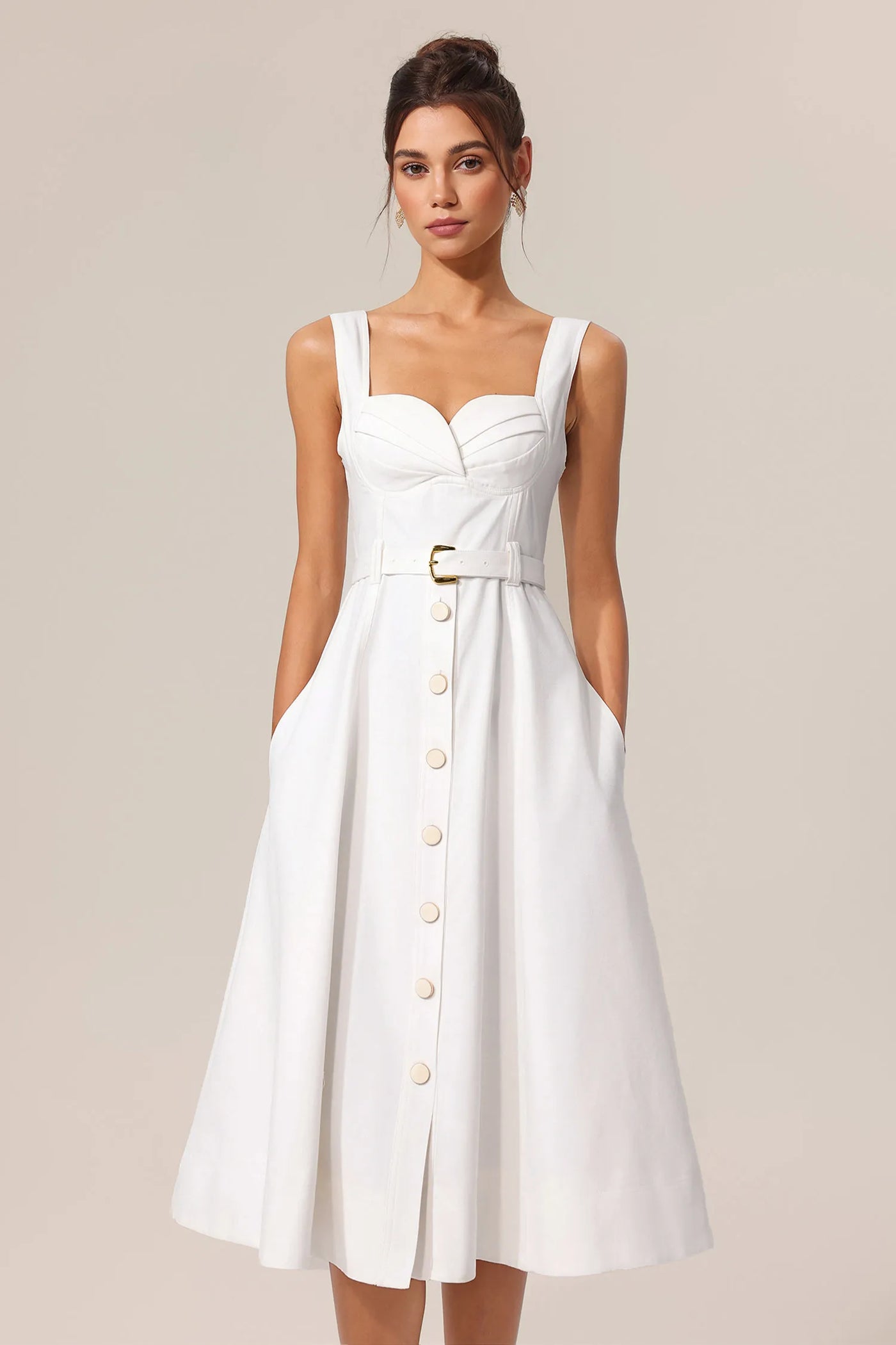 Jalila Halter Midi Elbise