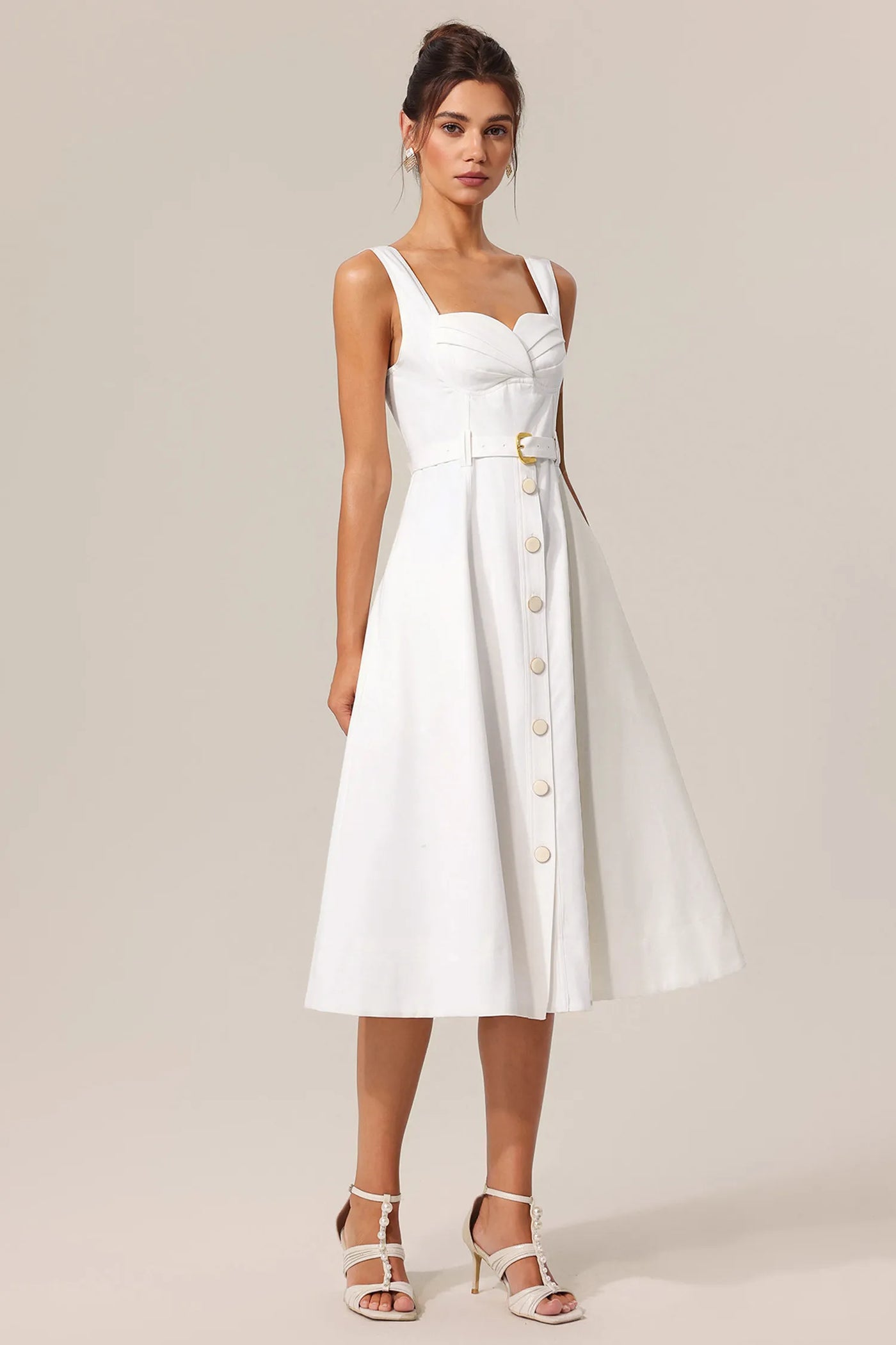 Jalila Halter Midi Elbise