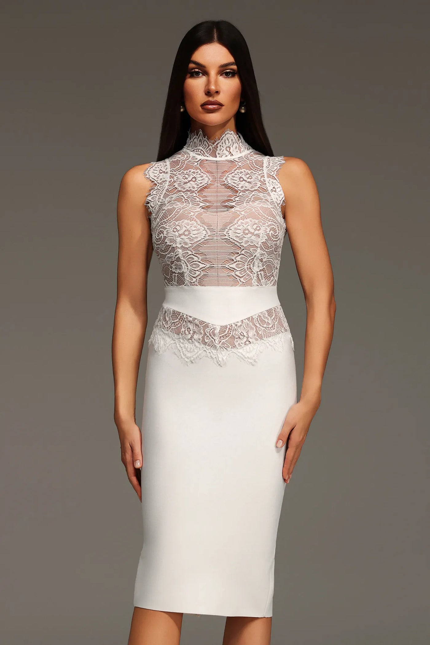 Penpe Dantel Bandaj Mini Elbise