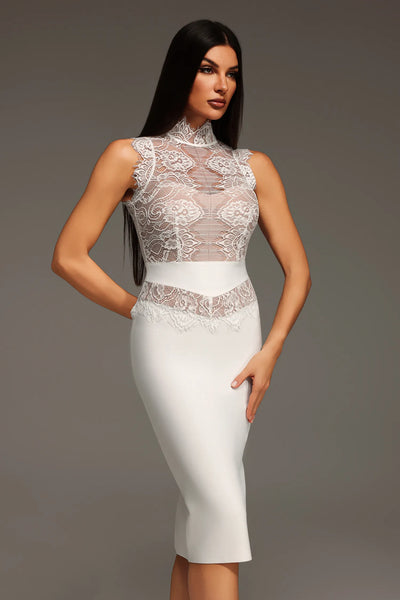 Penpe Dantel Bandaj Mini Elbise