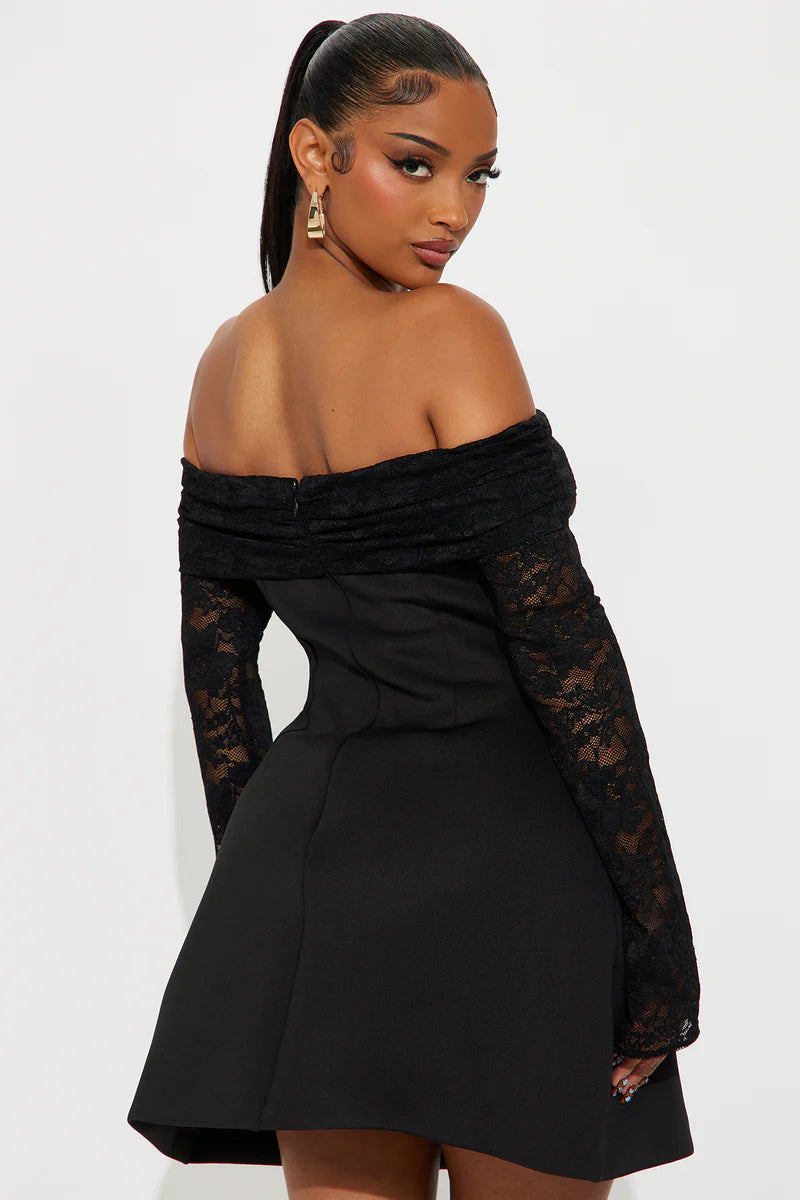 Milani Uzun Kollu Mini Elbise