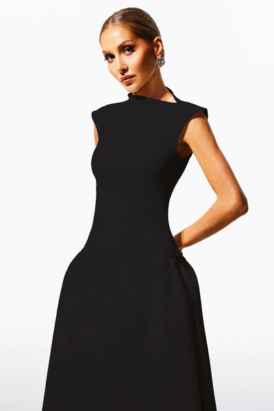 Paca Choker Kolsuz Uzun Elbise