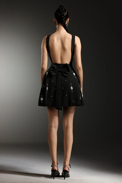 Thalassa Elmas Fiyonklu Mini Elbise