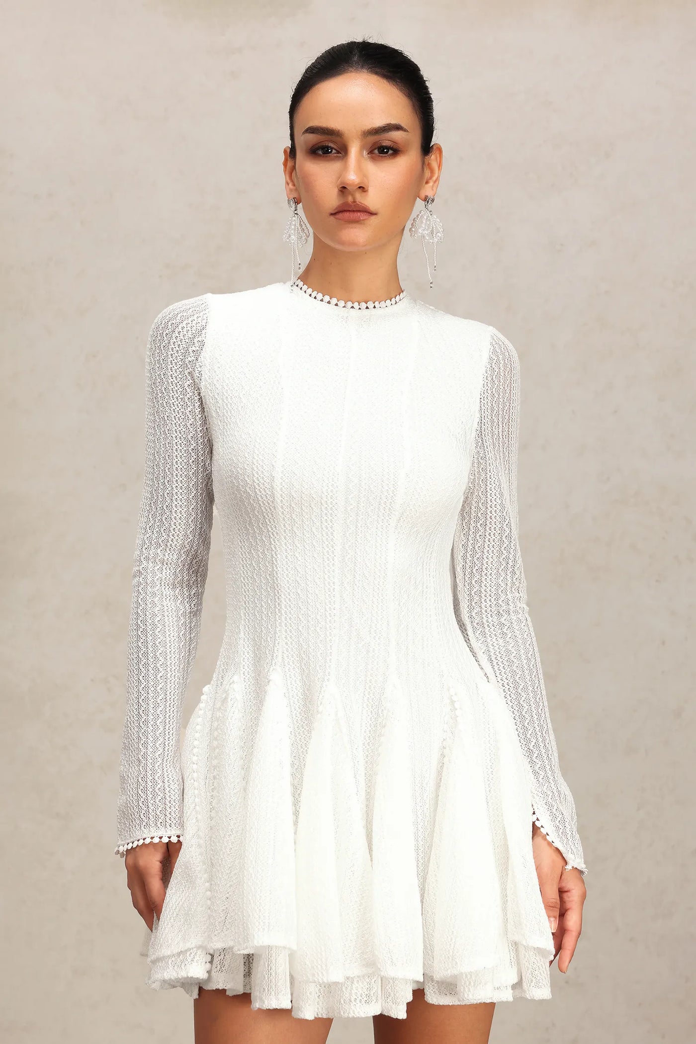 Marris Uzun Kollu Mini Elbise