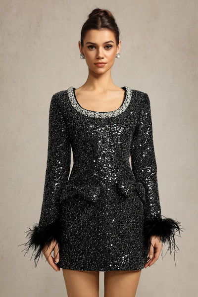 Reagan Fiyonk Elmas Mini Elbise