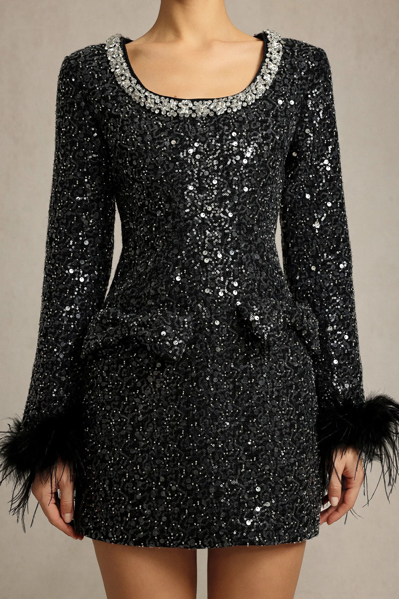 Reagan Fiyonk Elmas Mini Elbise