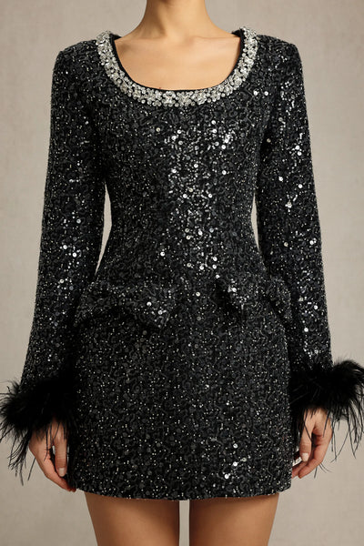 Reagan Fiyonk Elmas Mini Elbise