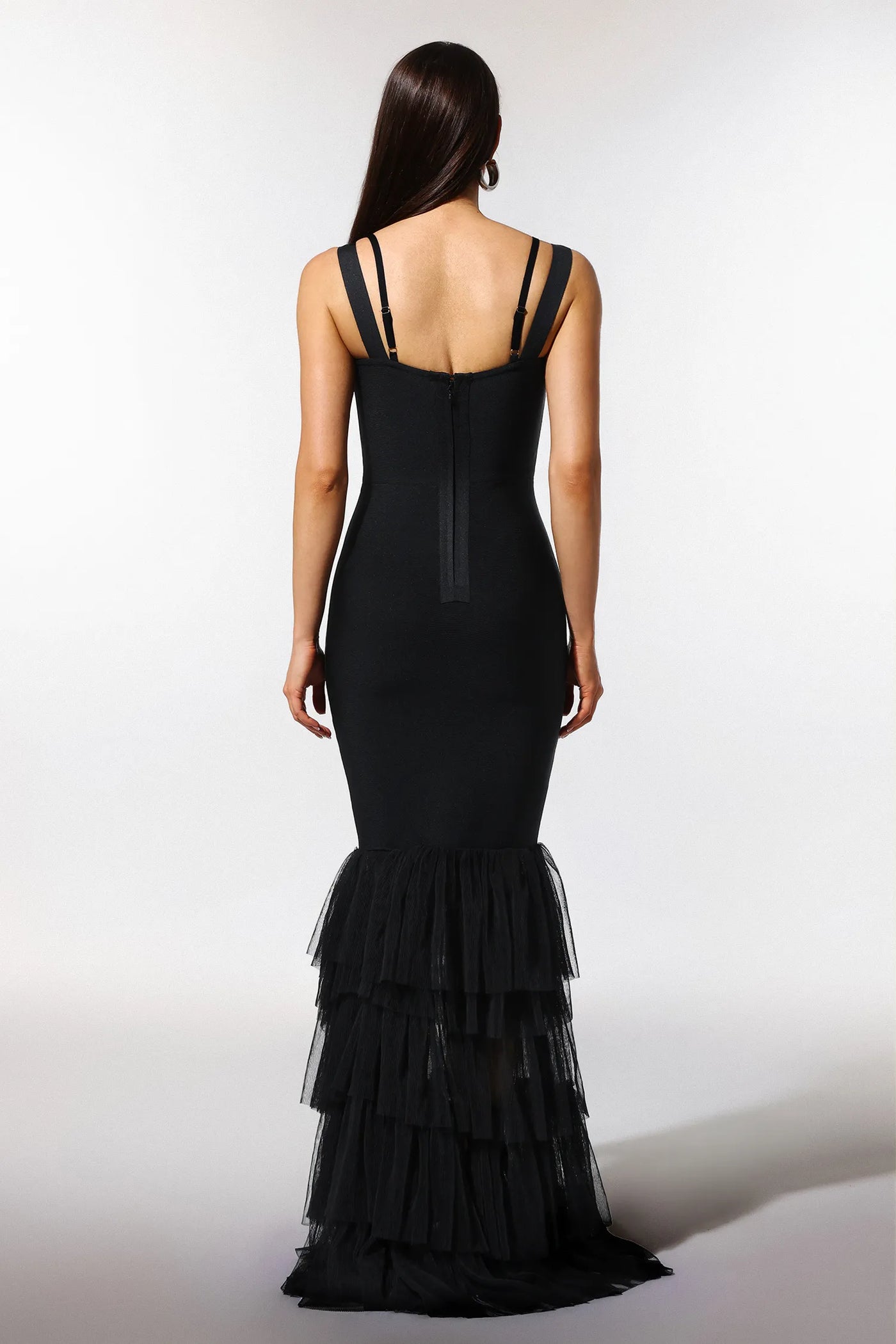 Mio Balık Kuyruğu İplik Bandaj Uzun Elbise