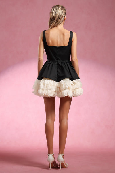 Nivia Puantiyeli Tül Mini Elbise