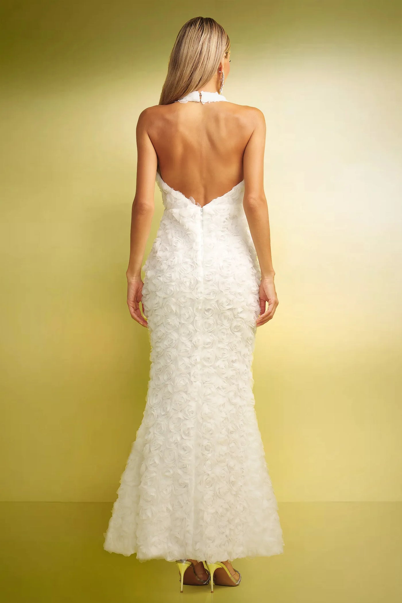 Indigo Beyaz Maxi Elbise