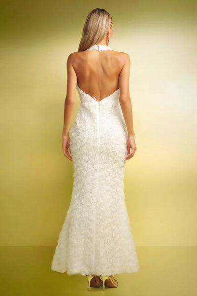 Indigo Beyaz Maxi Elbise