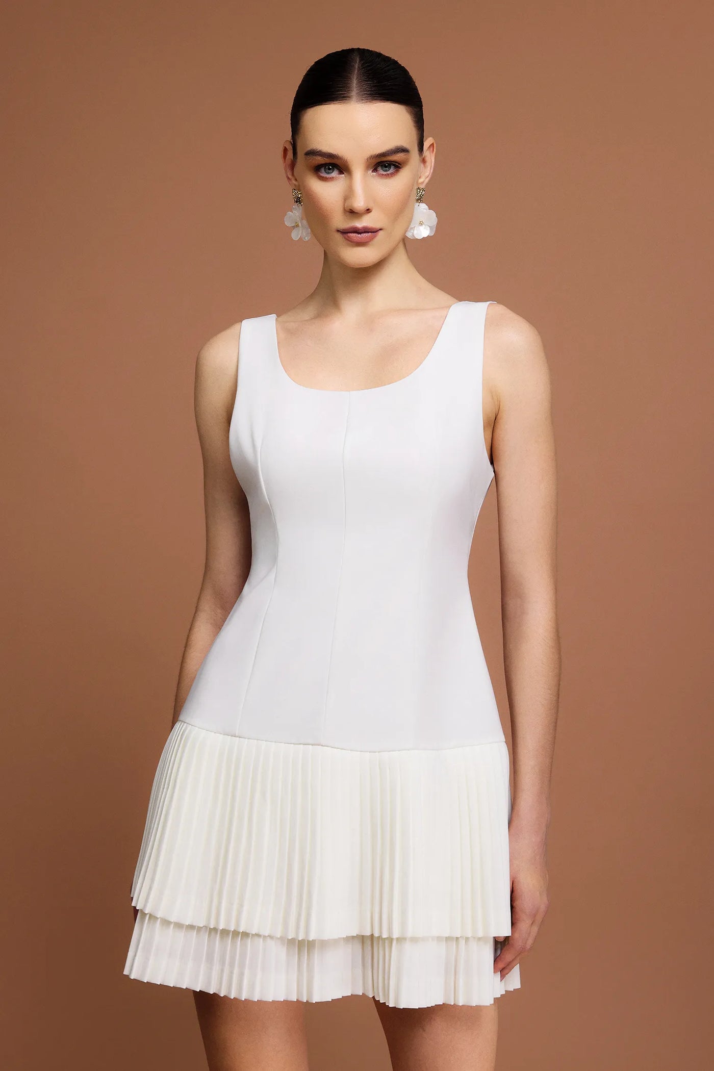 Myka Halter Katlı Mini Elbise