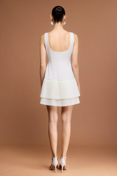 Myka Halter Katlı Mini Elbise