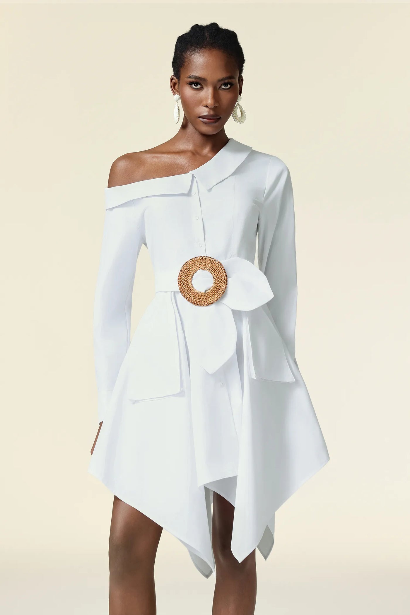 Xynia Asimetrik Mini Elbise