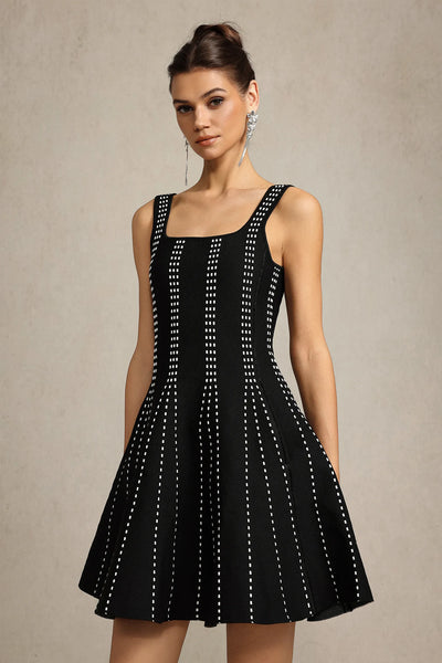 Xidel Halter Kare Yaka Mini Elbise