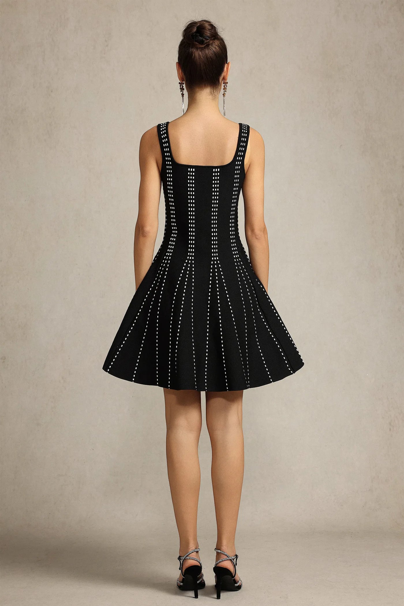 Xidel Halter Kare Yaka Mini Elbise