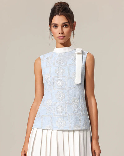 Özel Tasarım Fiyonk Nakışlı Katlı Mini Elbise