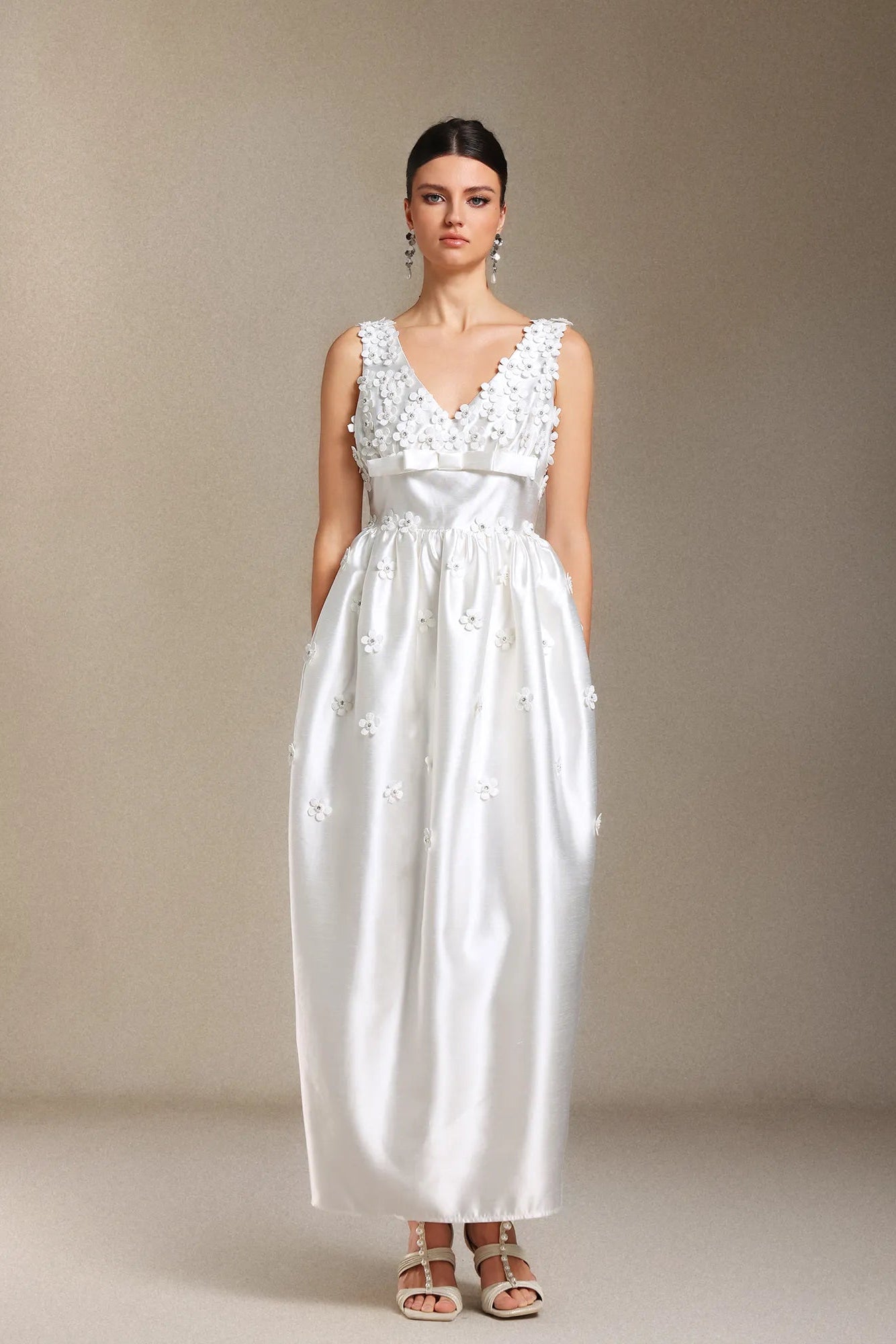 Luda Bow Maxi Resmi Elbise