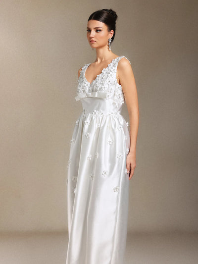 Luda Bow Maxi Resmi Elbise