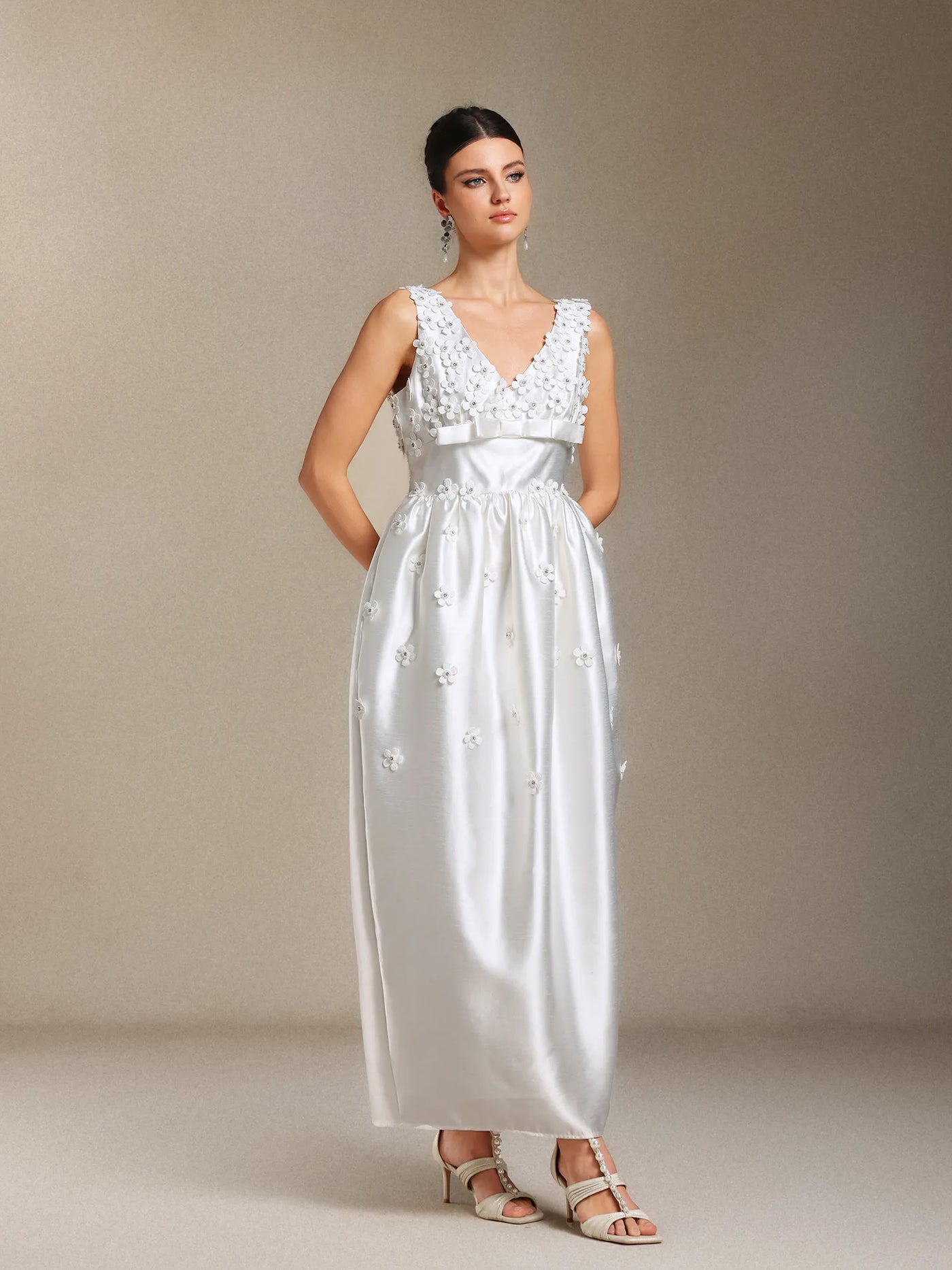 Luda Bow Maxi Resmi Elbise