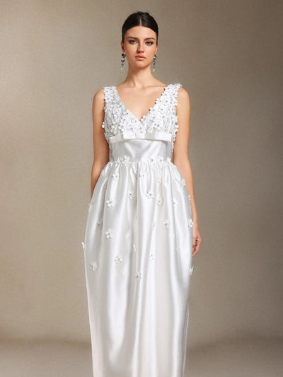 Luda Bow Maxi Resmi Elbise