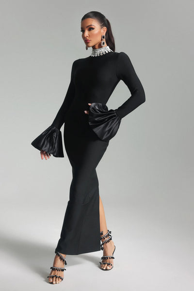 Virginie Diamante Bandaj Uzun Elbise