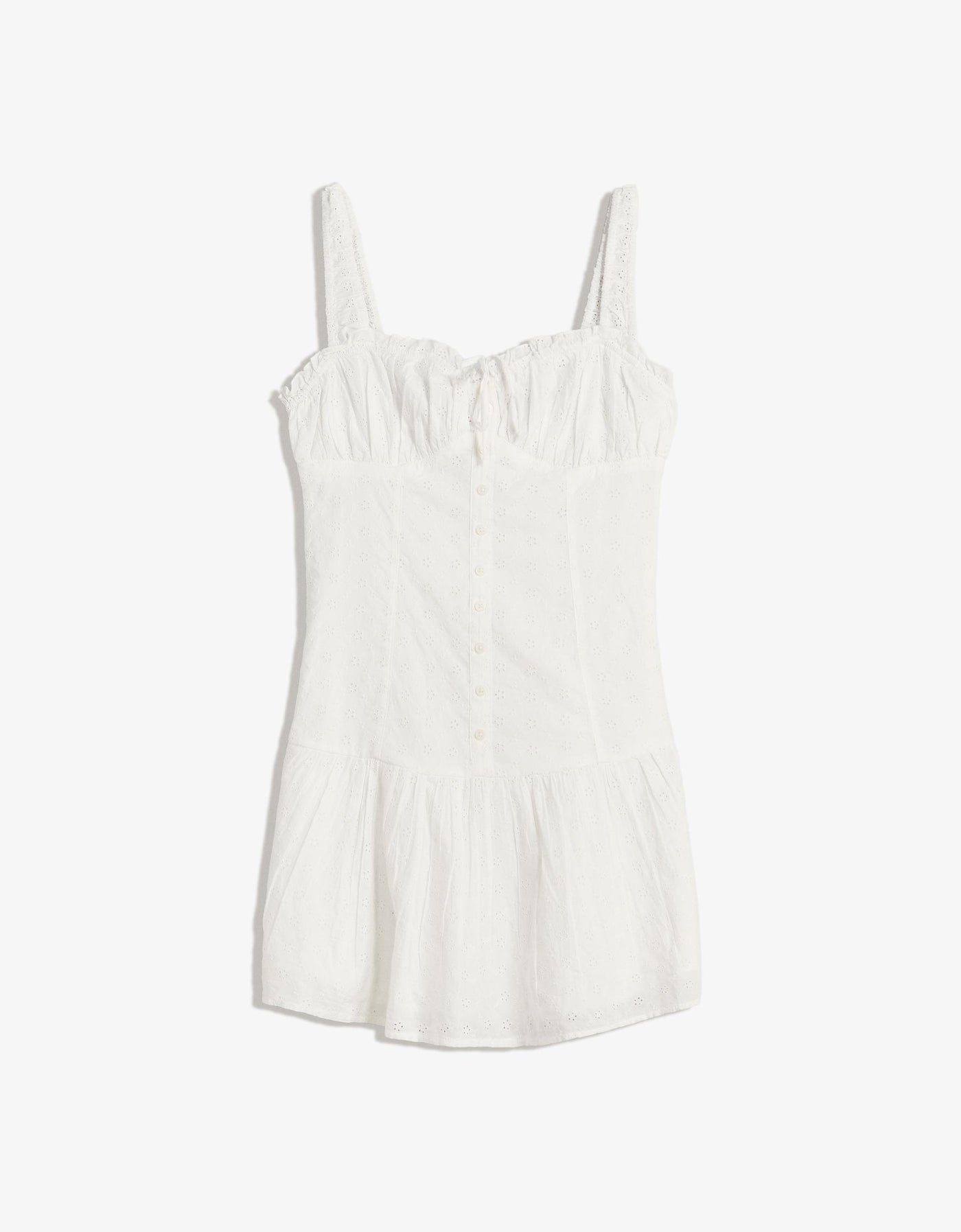 İşlemeli Mini Kloş Elbise