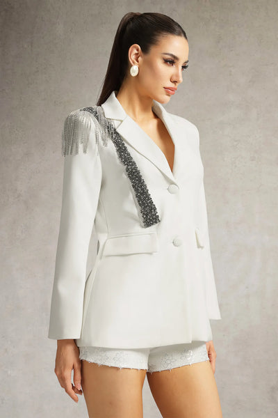 Sylvia Premium Taşlı Blazer