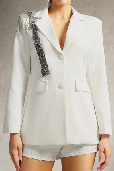 Sylvia Premium Taşlı Blazer