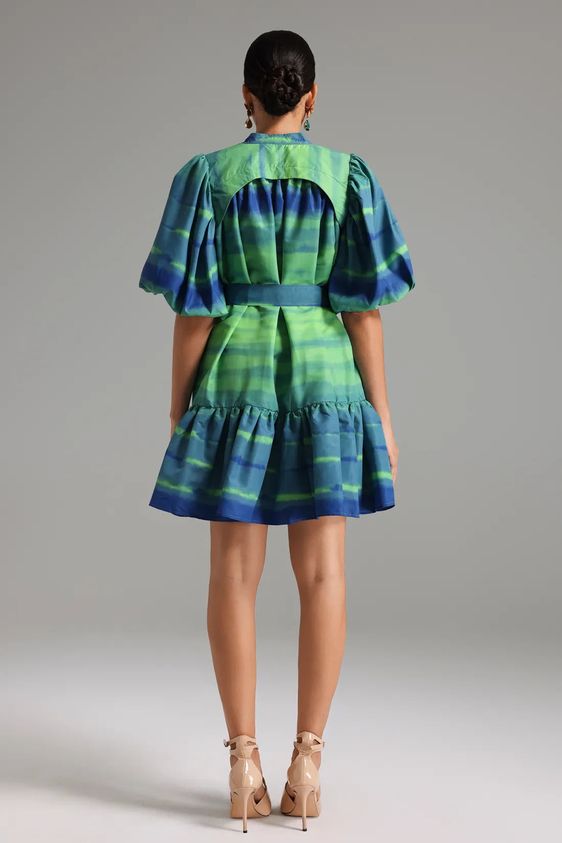 Orli Baskılı Mini Elbise