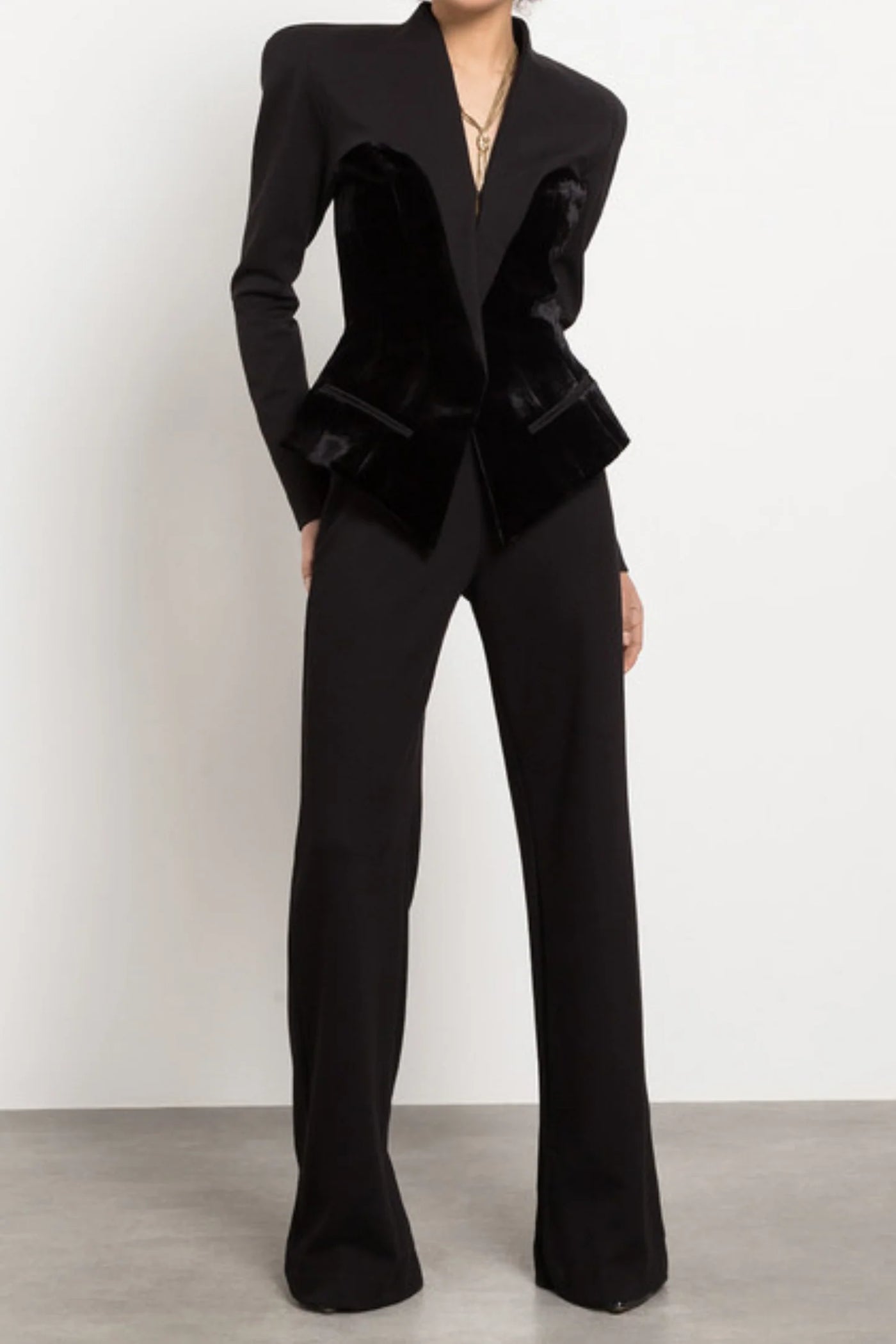 MONICA KADİFE YAMA BLAZER