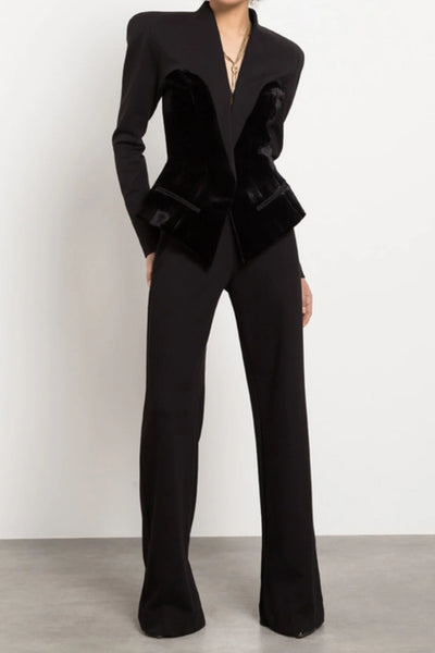 MONICA KADİFE YAMA BLAZER