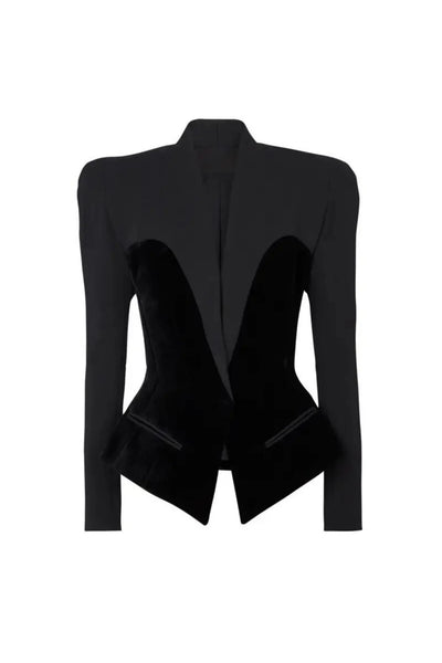 MONICA KADİFE YAMA BLAZER