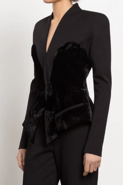 MONICA KADİFE YAMA BLAZER