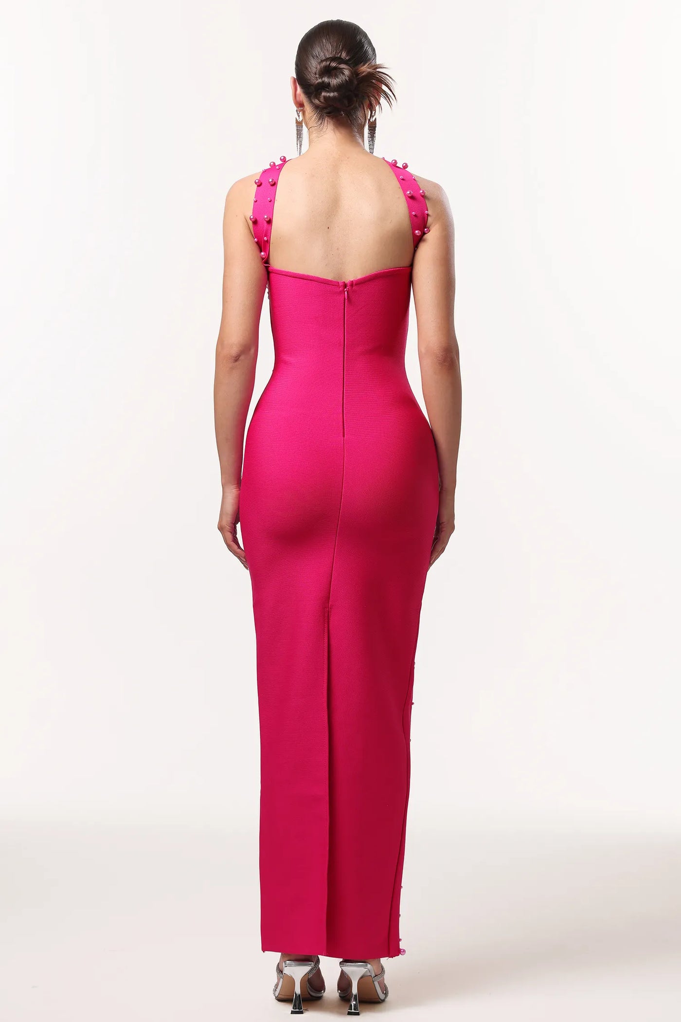 Nesya İnci Bandaj Uzun Elbise