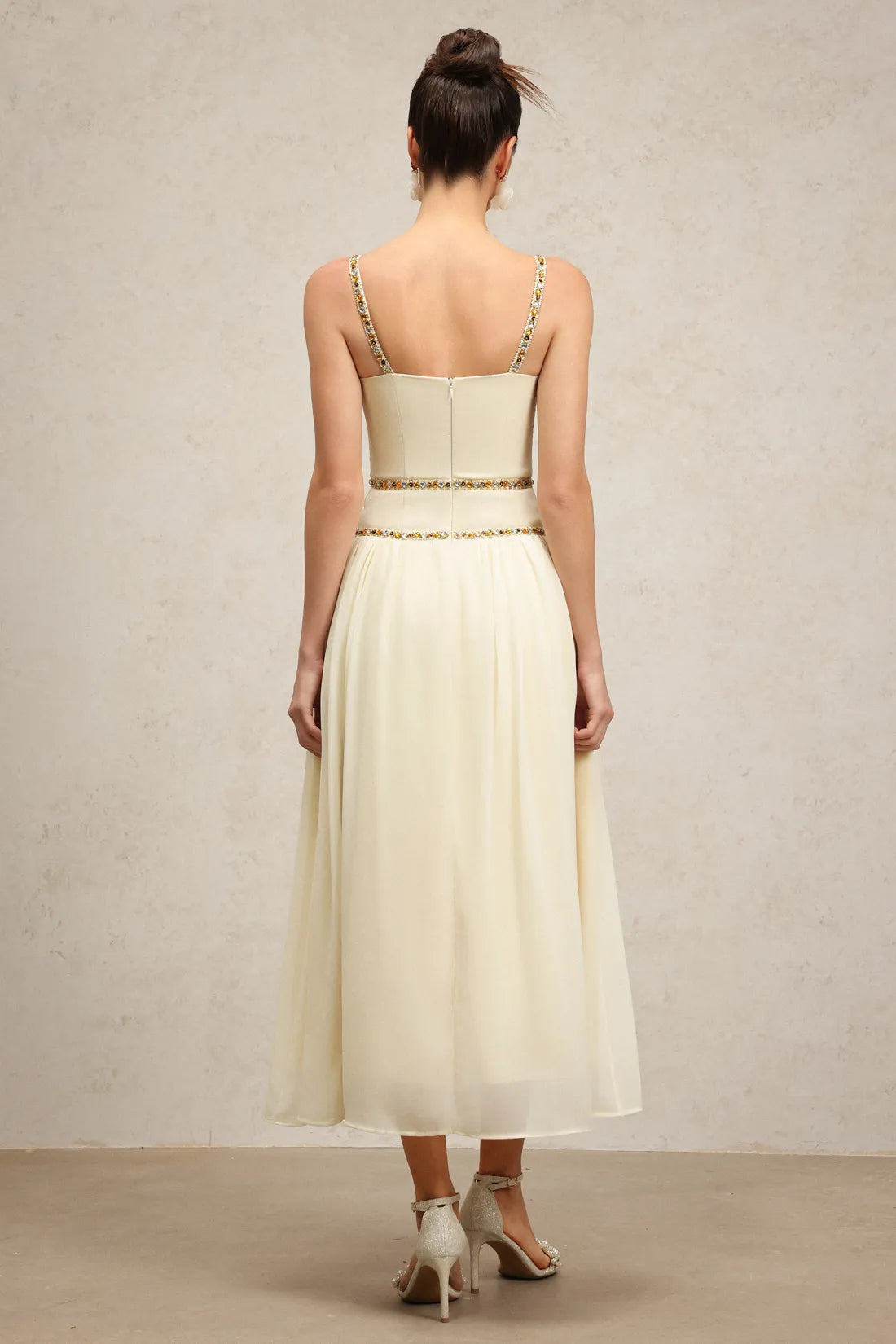 Unica Halter Diamond Uzun Elbise