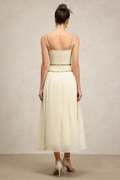 Unica Halter Diamond Uzun Elbise