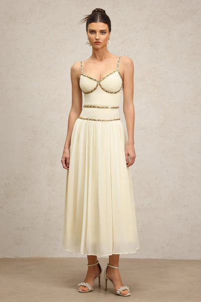 Unica Halter Diamond Uzun Elbise