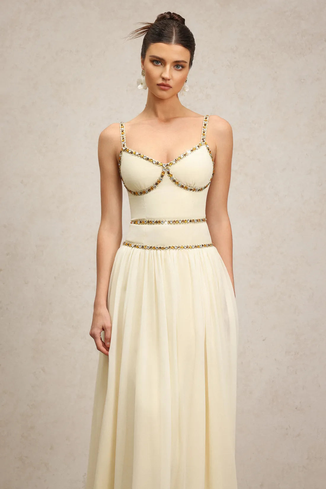 Unica Halter Diamond Uzun Elbise