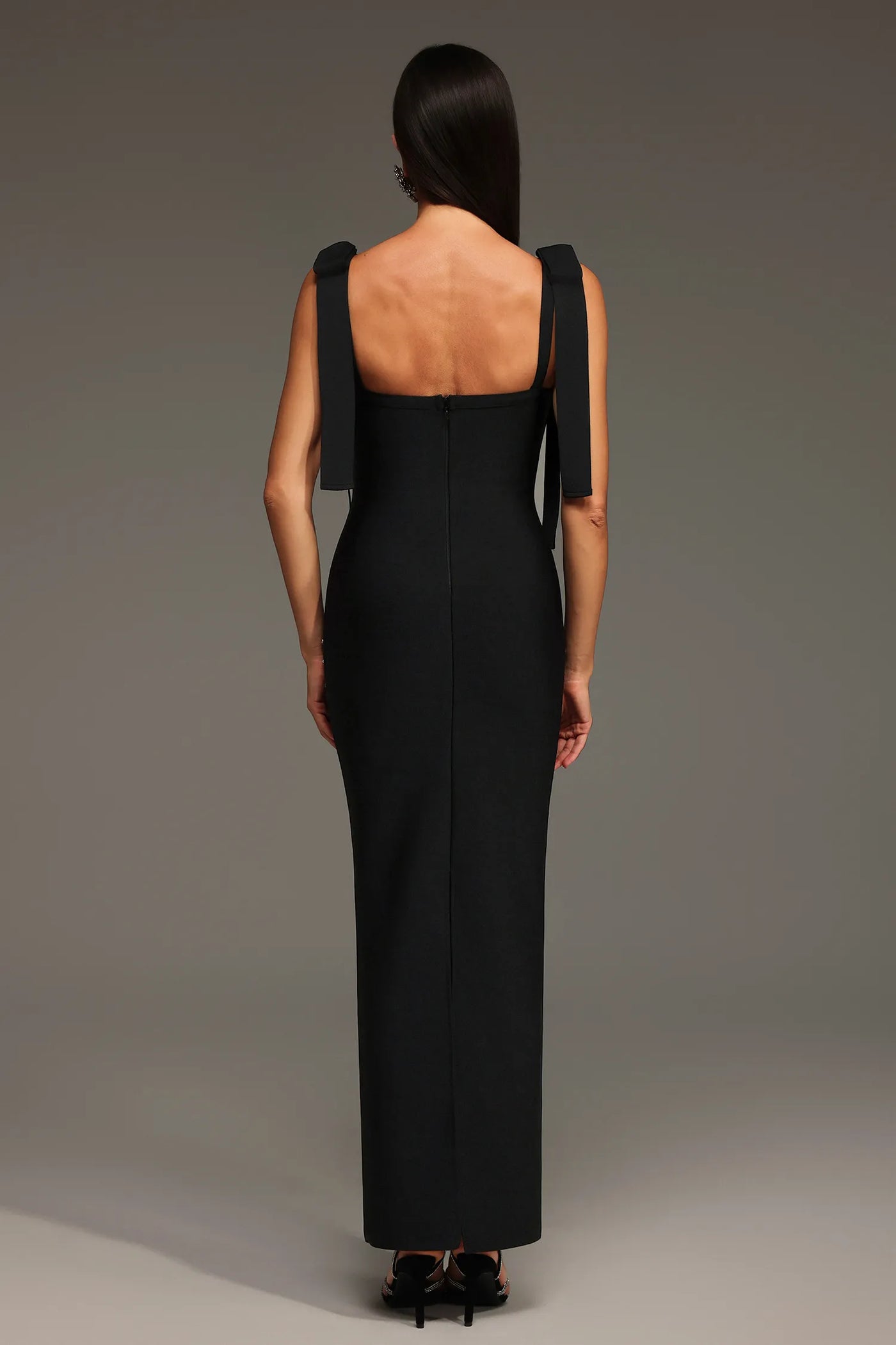 Zohara Fiyonklu Bandaj Uzun Elbise