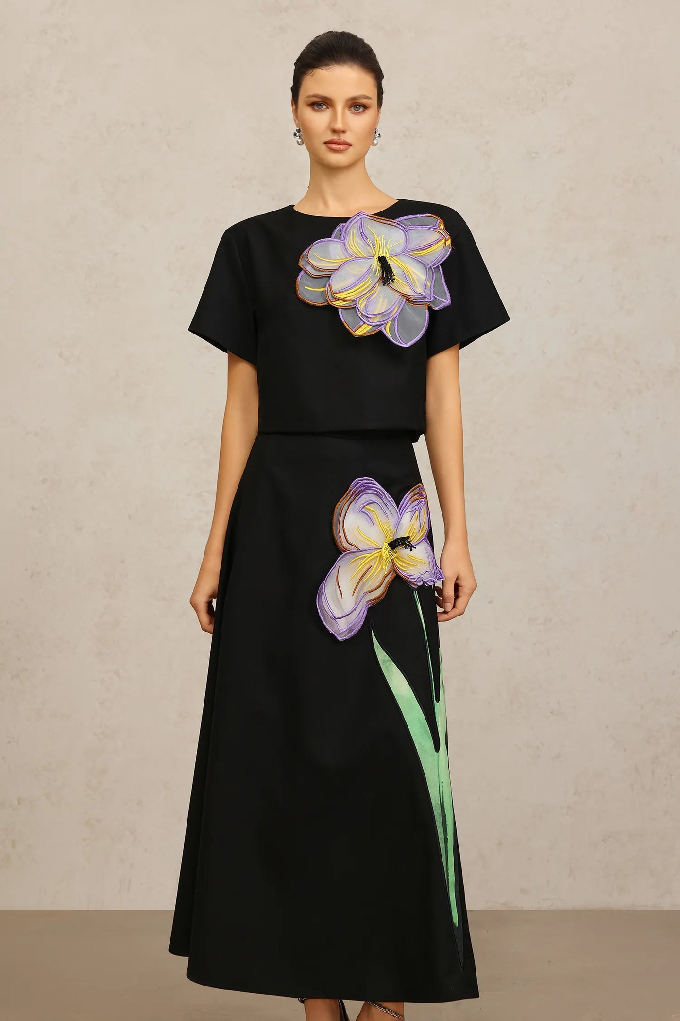 Nomi Üst ve Etek İki Parçalı Takım