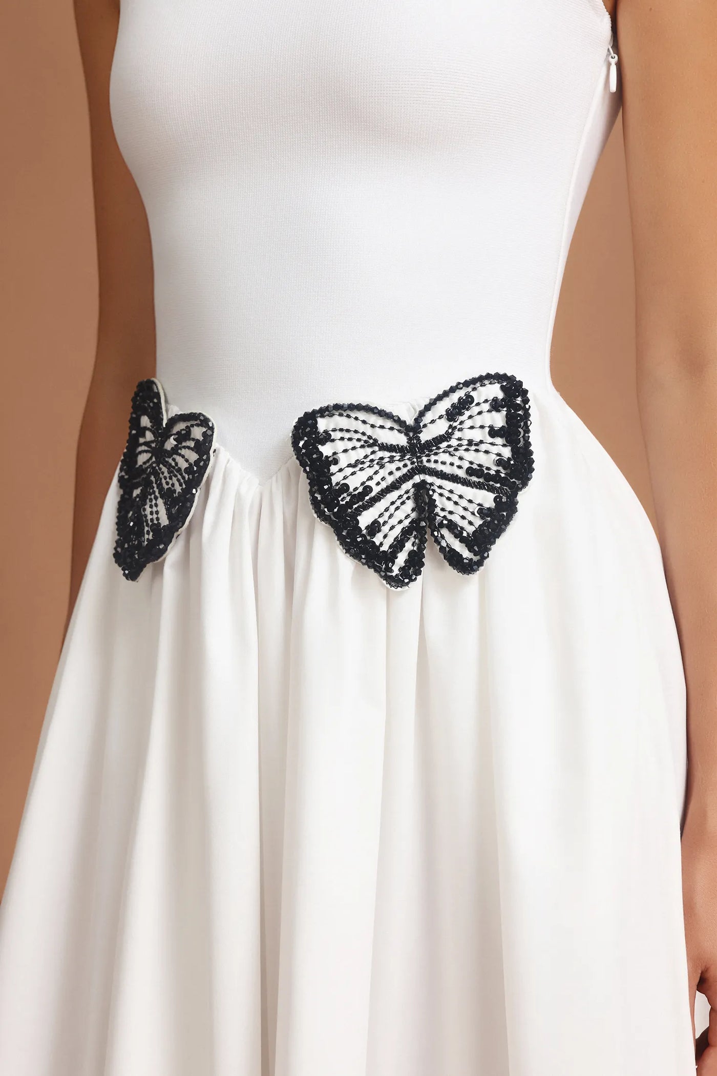 Tereza Askılı Kelebek Uzun Elbise