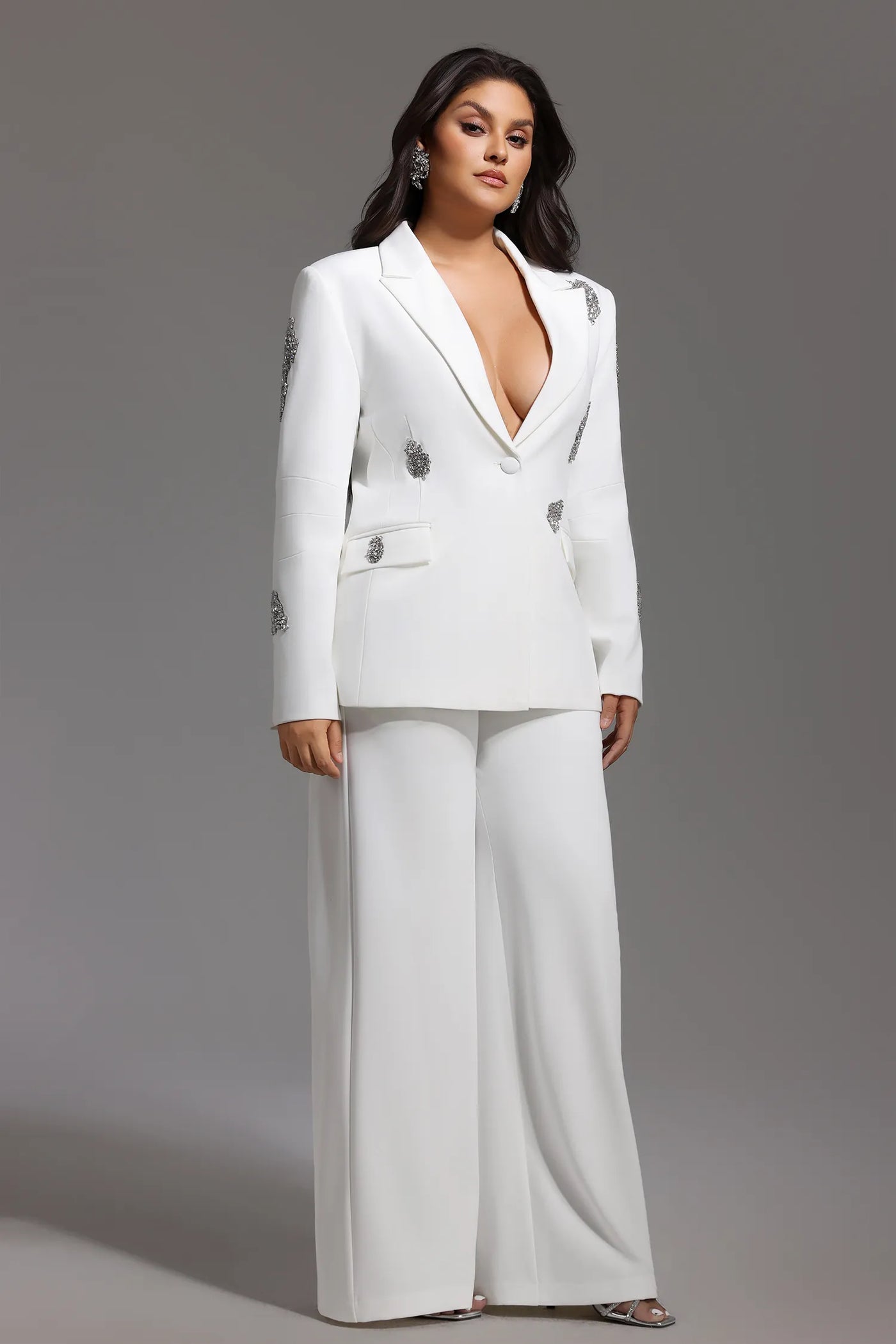 Winee Premıum Pırlanta Blazer Takım Seti