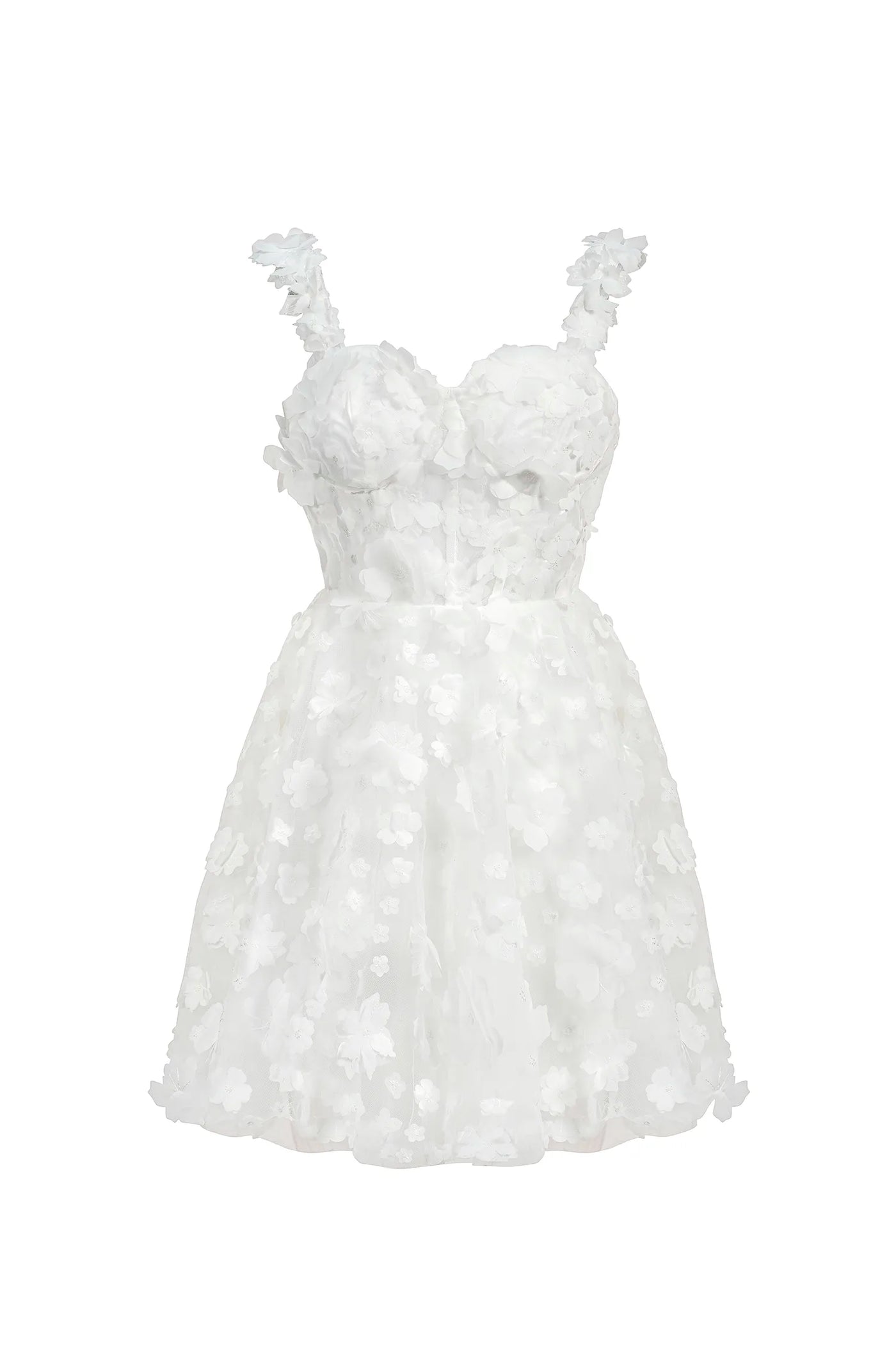 Lali Kolsuz Çiçekli Mini Elbise