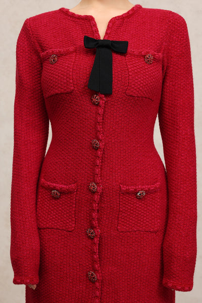 Revie Uzun Kollu Mini Elbise