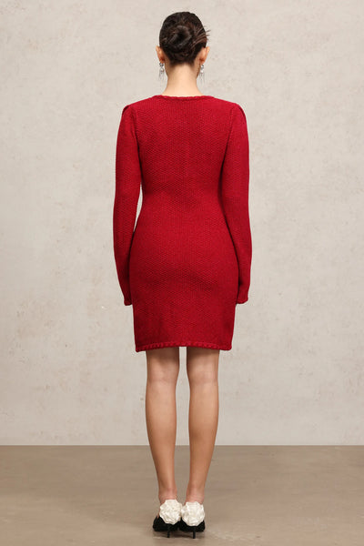 Revie Uzun Kollu Mini Elbise