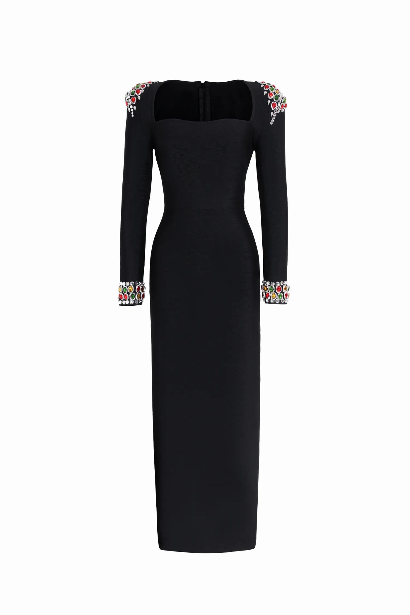 Niaca Rhinestones Bandaj Midi Elbise